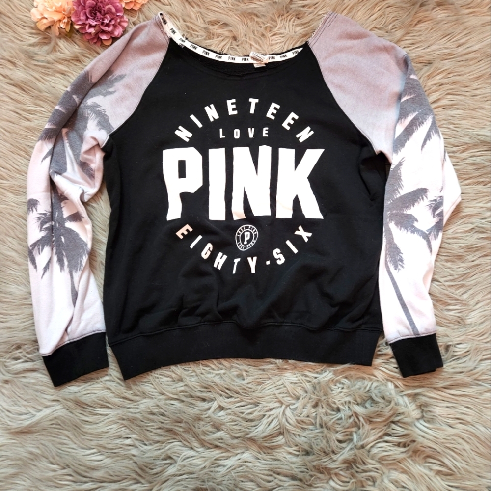 Victoria's Secret Pink Off Shoulder Sweatshirt